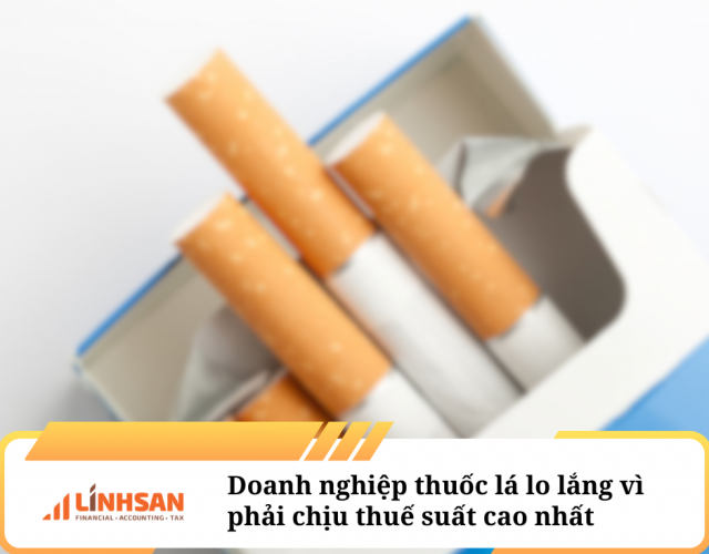 Doanh nghiệp thuốc lá lo lắng vì phải chịu thuế suất cao nhất