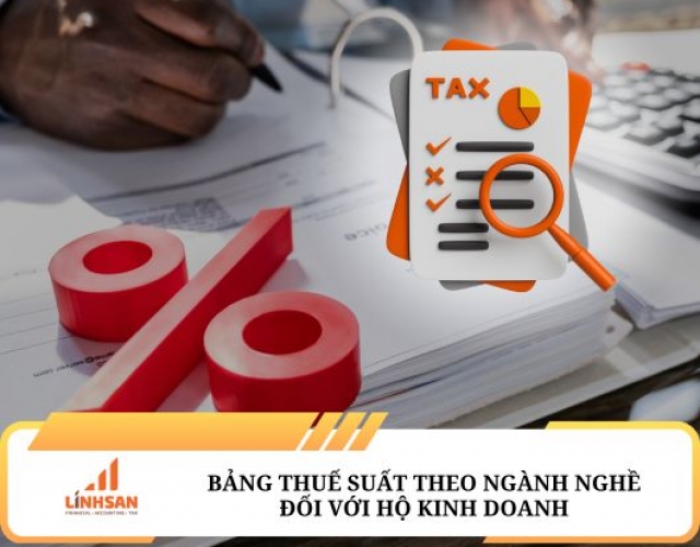 THUẾ SUẤT ĐỐI VỚI HỘ KINH DOANH NHƯ THẾ NÀO?