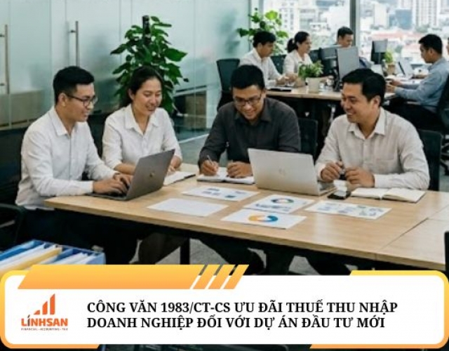 Ưu đãi thuế thu nhập doanh nghiệp đối với dự án đầu tư mới